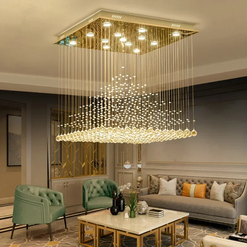 European Duplex Chandelier Modern Living Room Bedroom Light Creative Personality Dining Room Light Hanging Line Crystal Lamps
European Duplex Chandelier Modern Living Room Bedroom Light Creative Personality Dining Room Light Hanging Line Crystal Lamps