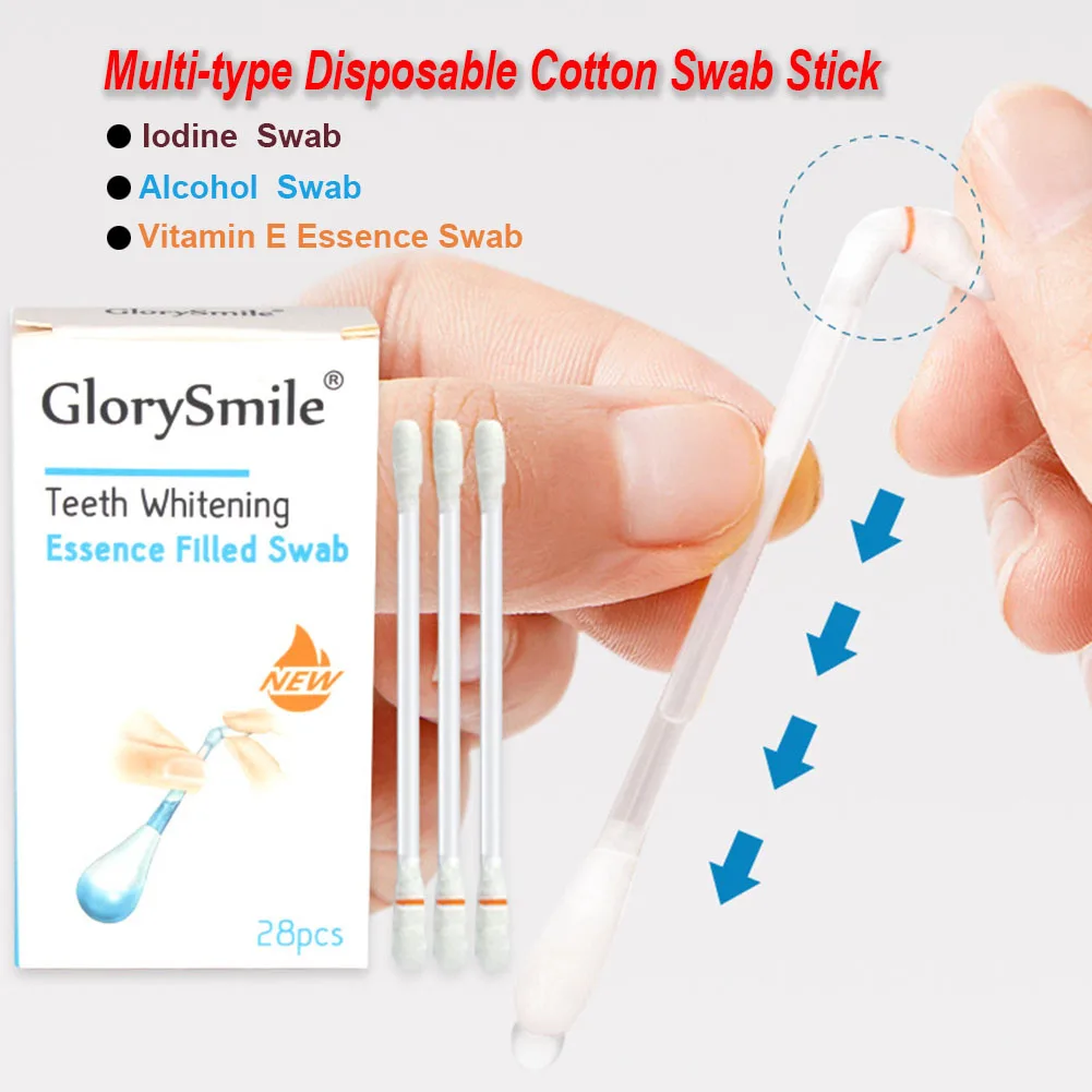 30Pc Disposable Teeth Whitening Vitamin E Swabs VE Essence Iodine Medical Alcohol Cotton Swab Stick Moisturize Lip Gum First Aid
30Pc Disposable Teeth Whitening Vitamin E Swabs VE Essence Iodine Medical Alcohol Cotton Swab Stick Moisturize Lip Gum First Aid