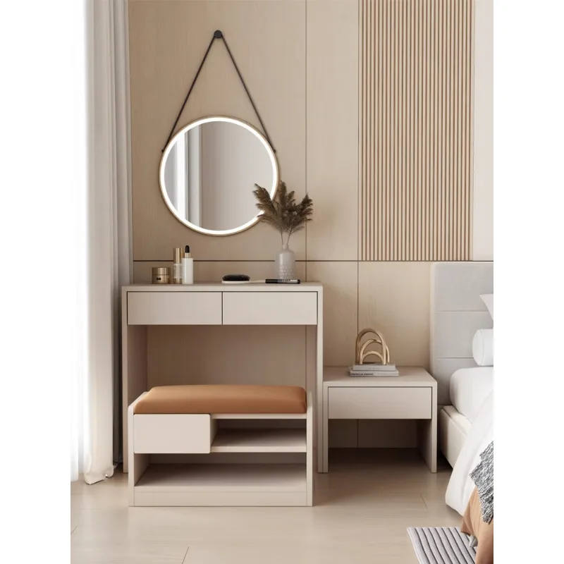 Solid wood dressing table, bedroom, modern and minimalist dressing table, bedside table, integrated bed end storage
Solid wood dressing table, bedroom, modern and minimalist dressing table, bedside table, integrated bed end storage