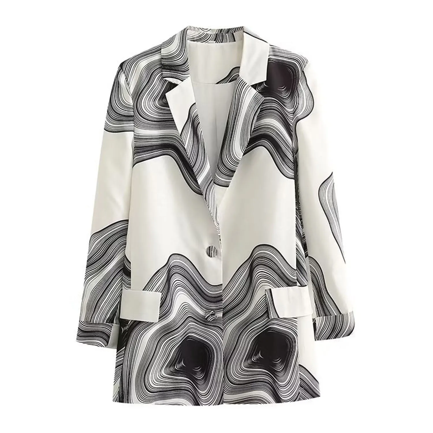 Printed Chic Office Lady Loose Blazers For Women Elegant Stylish Coats 2023 Women's Long Sleeve Single Breasted Straight Blazer
Printed Chic Office Lady Loose Blazers For Women Elegant Stylish Coats 2023 Women's Long Sleeve Single Breasted Straight Blazer