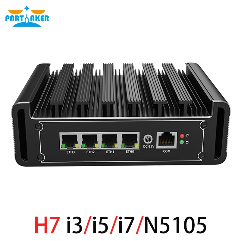 

11th Gen Intel Mini PC i7 1165G7 7505 4 Intel i226 2.5G LAN DDR4 NVMe DP Celeron N5105 Fanless pfSense Firewall Router