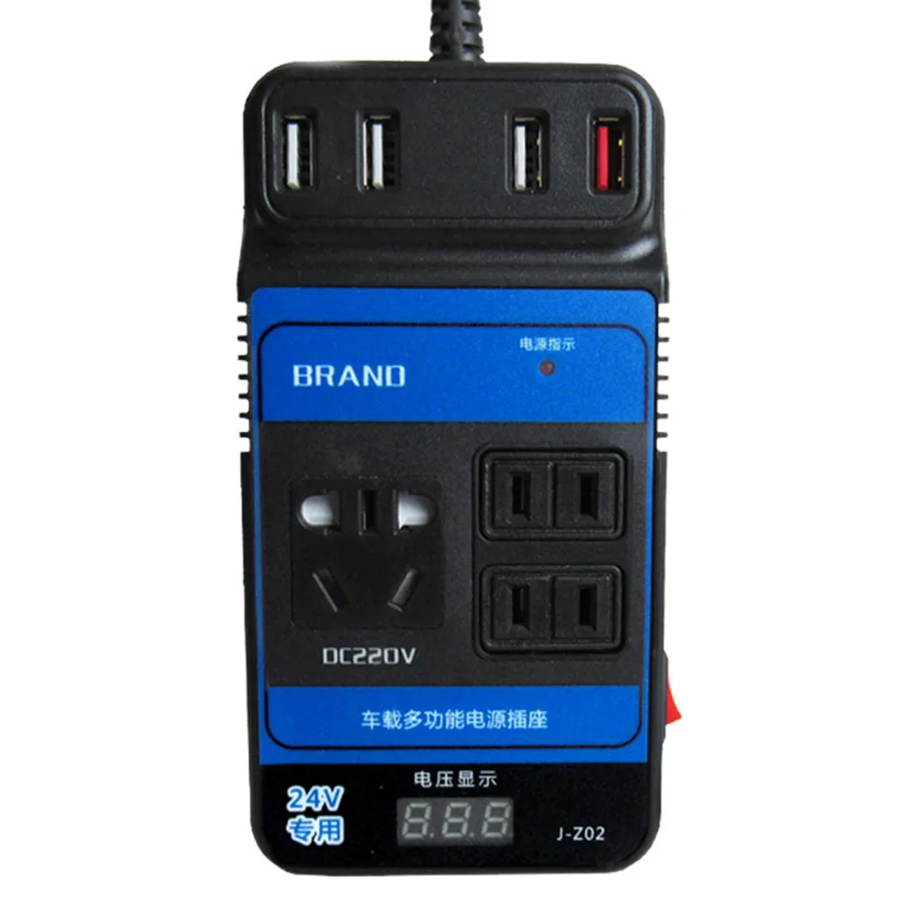 1pc Car Vehicle Power Inverter DC12V 24V To DC110V 220V Converter Trip 4-USB Universal 4 Ports Electrical Equipment
1pc Car Vehicle Power Inverter DC12V 24V To DC110V 220V Converter Trip 4-USB Universal 4 Ports Electrical Equipment