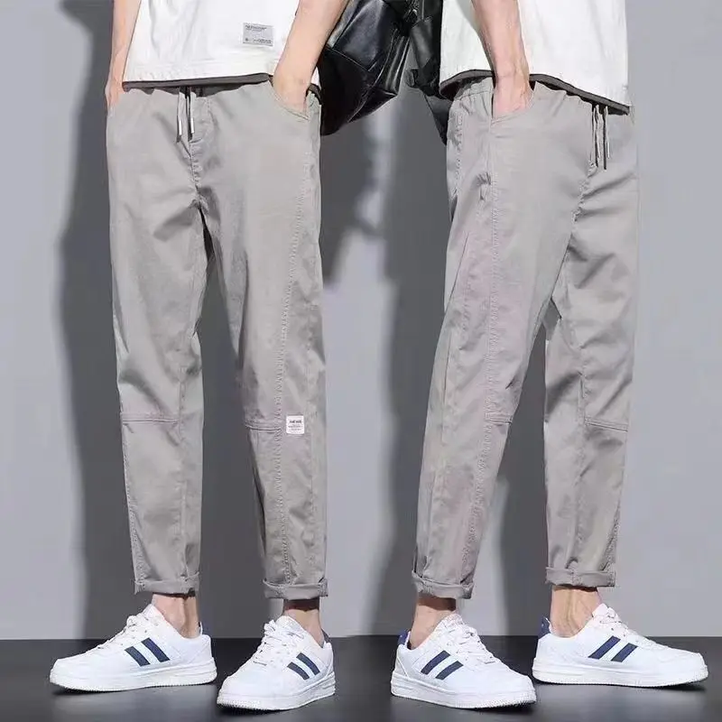 2023 Spring New Solid Color Fashion Thin Style Straight Pants Man Drawstring Pocket Comfortable All-match Ankle Length Trousers
2023 Spring New Solid Color Fashion Thin Style Straight Pants Man Drawstring Pocket Comfortable All-match Ankle Length Trousers