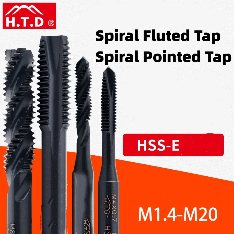 HTD HSSE Metric Spiral Fluted Tap/Spiral Pointed Tap M1.4M1.6M2M2.5M3M4M5M6M8M10M12M14M16M18M20 Machine Screw Thread Taps
HTD HSSE Metric Spiral Fluted Tap/Spiral Pointed Tap M1.4M1.6M2M2.5M3M4M5M6M8M10M12M14M16M18M20 Machine Screw Thread Taps
