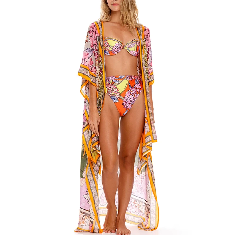 Bikini Sets Women Swimwear High Waist Sexy Long Sleeve Cover Up Swimsuit 2023 Beach Bathing Clothing Suits Lady Beachwear
Bikini Sets Women Swimwear High Waist Sexy Long Sleeve Cover Up Swimsuit 2023 Beach Bathing Clothing Suits Lady Beachwear