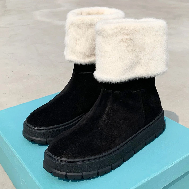 Autumn Winter New Ankle Boots Fashionable Simplicity Cow Suede Material Solid Color Round Head Height Increasing Women's Boots
Autumn Winter New Ankle Boots Fashionable Simplicity Cow Suede Material Solid Color Round Head Height Increasing Women's Boots