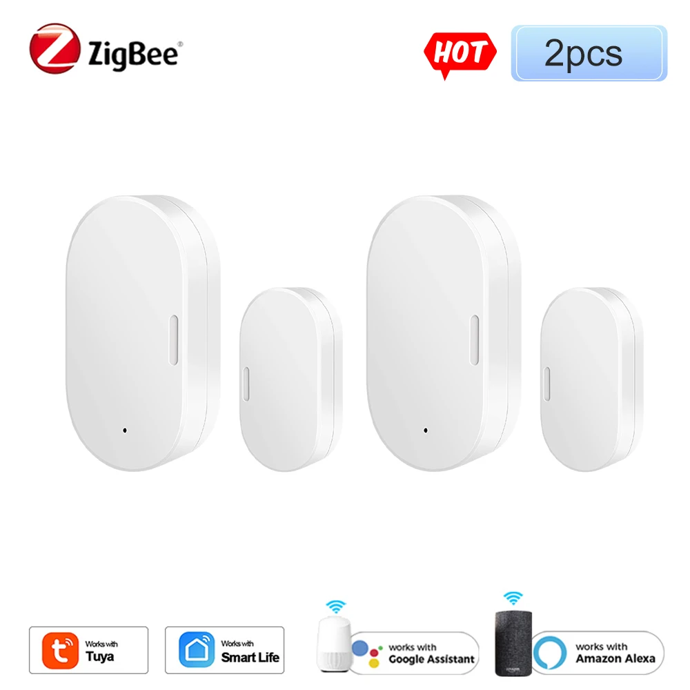 Tuya Zigbee Door Sensor Door Open/Closed Detector Home Alarm Security Protection Smart Life Control Need Zigbee Hub to Work
Tuya Zigbee Door Sensor Door Open/Closed Detector Home Alarm Security Protection Smart Life Control Need Zigbee Hub to Work