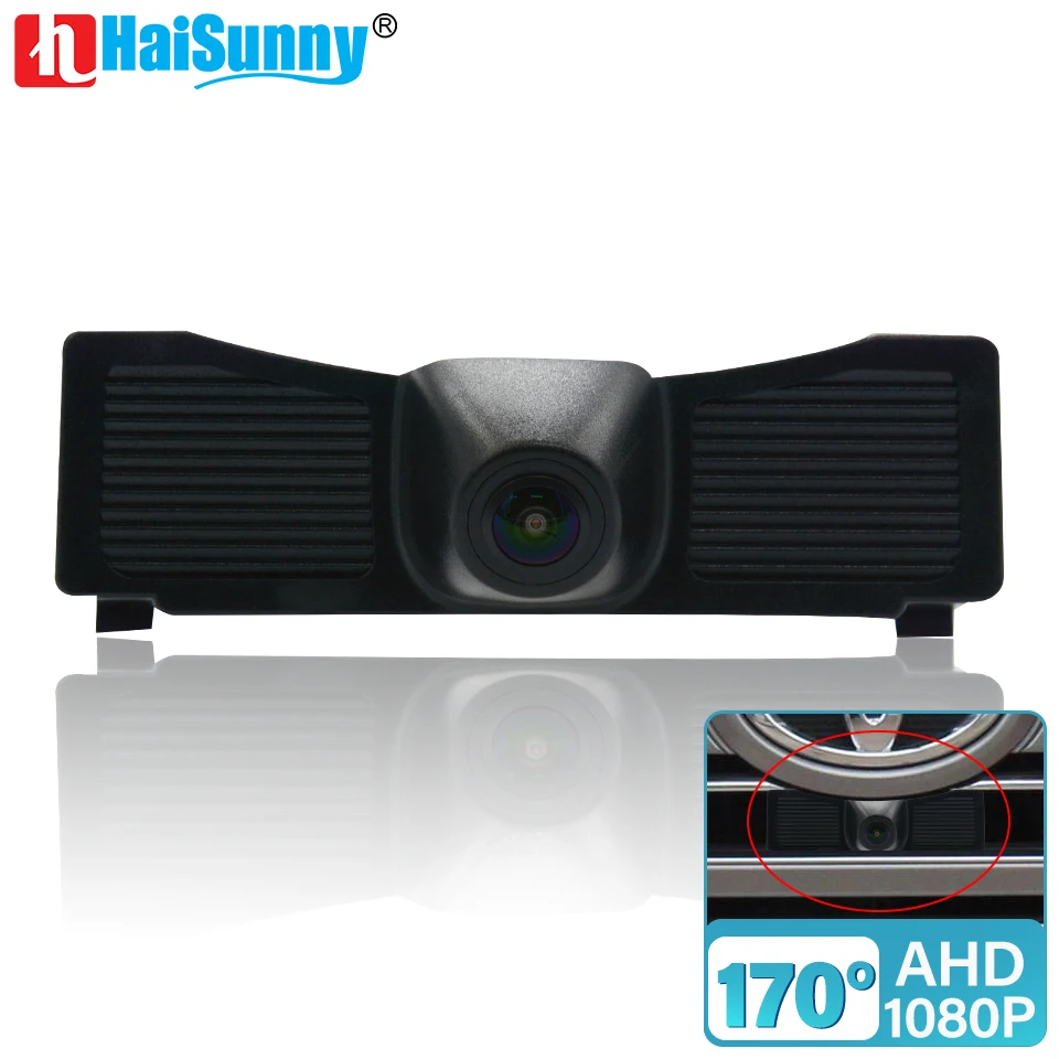

HaiSunny HD CCD 1080P AHD Автомобильная Камера Переднего Вида ночного видения Водонепроницаемая для Toyota Land Cruiser 200 LC200 2016 2017 широкий угол