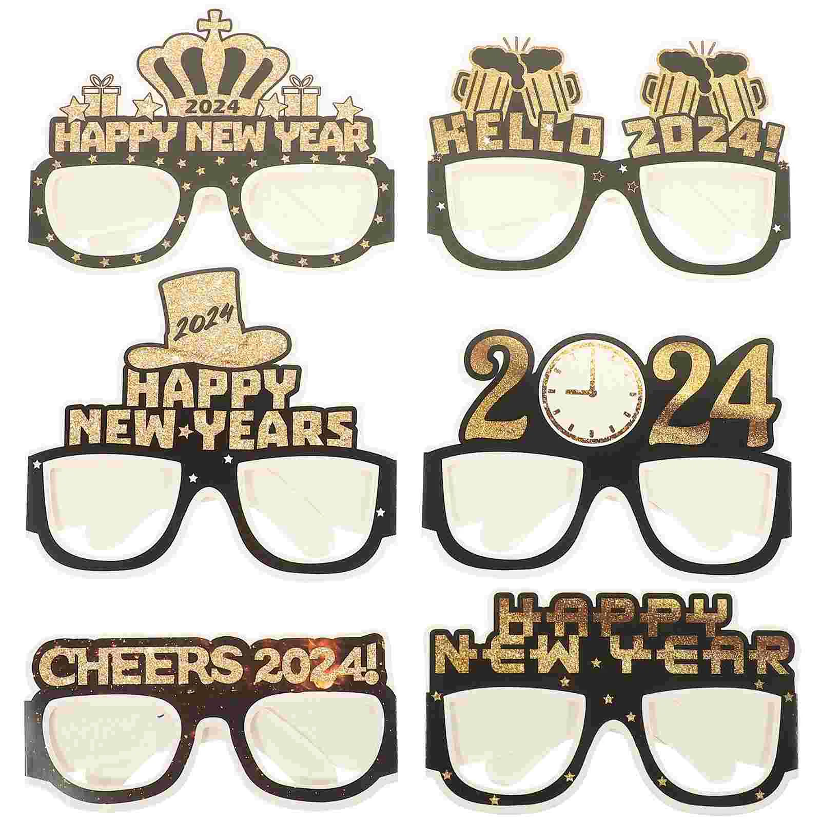 18 Pcs New Year Glasses Frames Happy Birthday Decoration Girl Paper Creative Eyeglasses Child Christmas
18 Pcs New Year Glasses Frames Happy Birthday Decoration Girl Paper Creative Eyeglasses Child Christmas