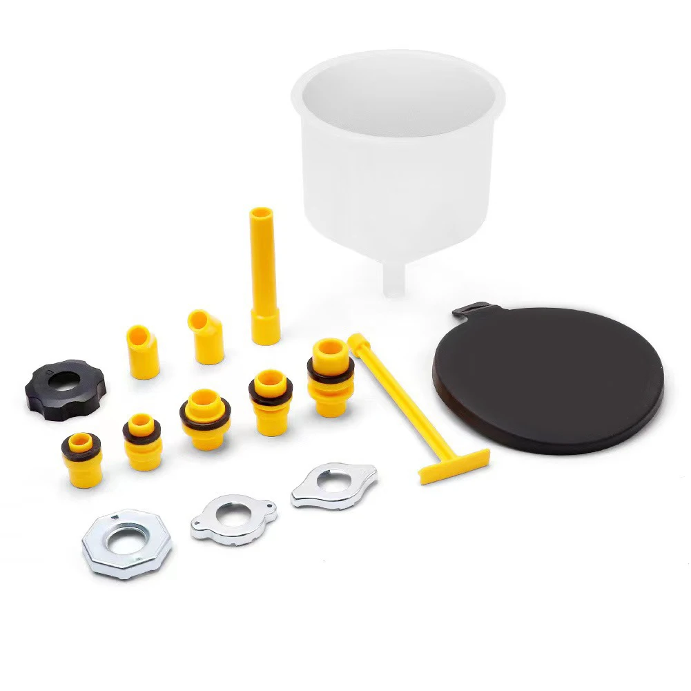 15PCS Car Radiator Coolant Filling Funnel Kit Spill Proof Cooling System Tool Automotive Plastic Filling Funnel Nozzle Tools
15PCS Car Radiator Coolant Filling Funnel Kit Spill Proof Cooling System Tool Automotive Plastic Filling Funnel Nozzle Tools