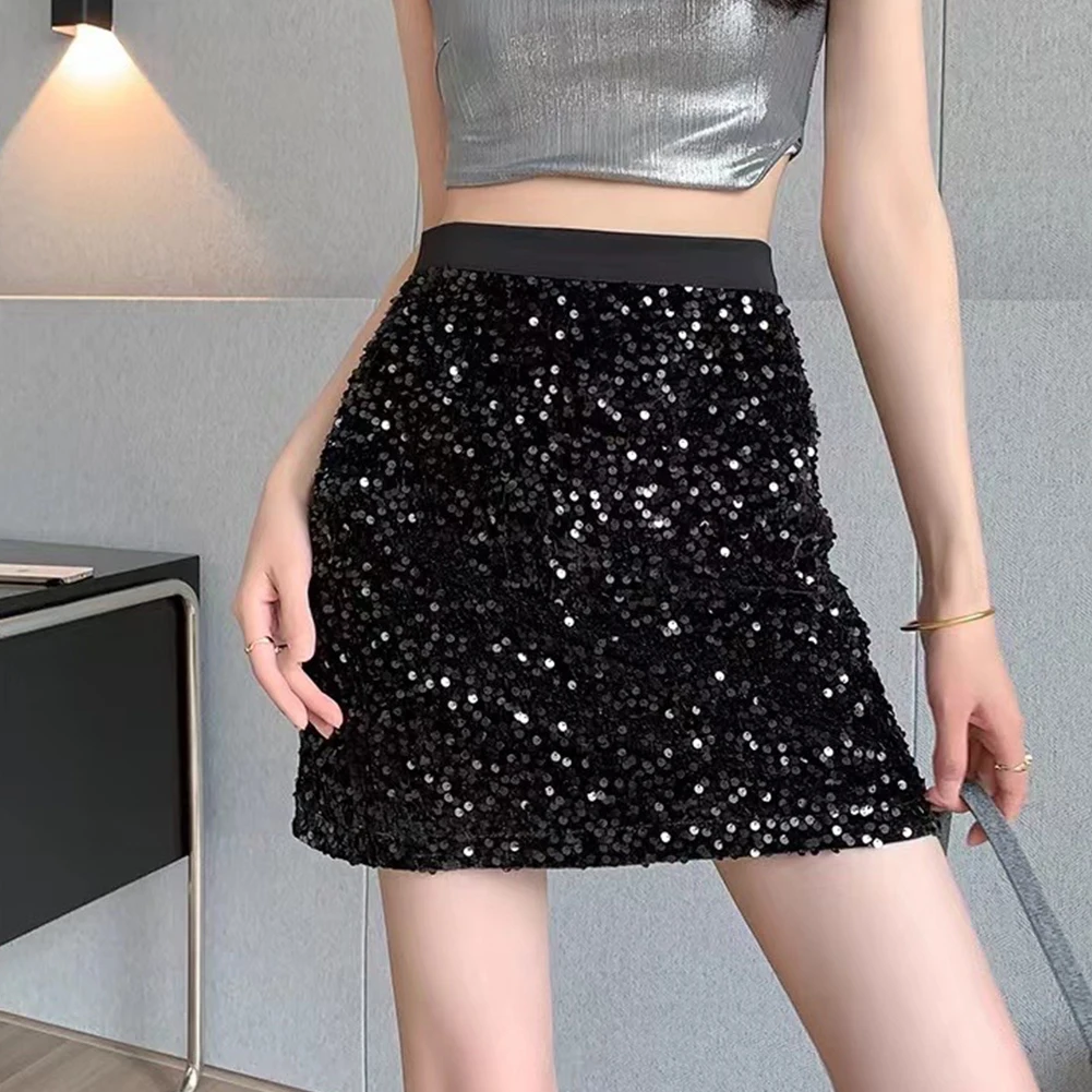Women Sexy Shiny Sequined Skirts High Waist Office A-line Mini Skirt For Women Package Hip Bodycon Mini Skirts
Women Sexy Shiny Sequined Skirts High Waist Office A-line Mini Skirt For Women Package Hip Bodycon Mini Skirts