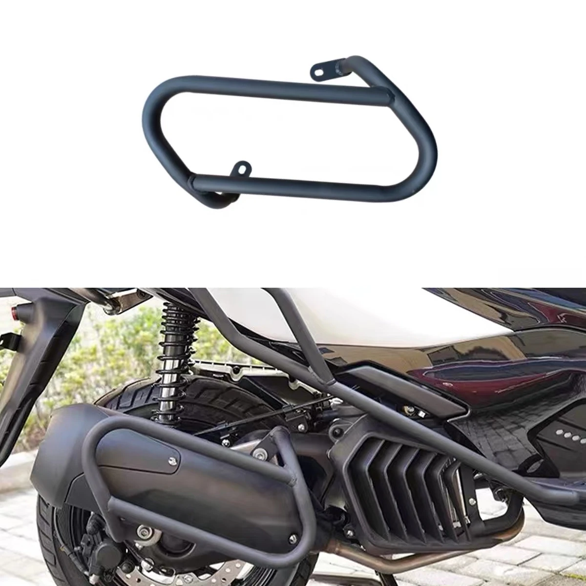 Suitable for non-destructive modification of the new ZONTES 150D 150M 350D 350M exhaust guard and muffler guard bumper
Suitable for non-destructive modification of the new ZONTES 150D 150M 350D 350M exhaust guard and muffler guard bumper