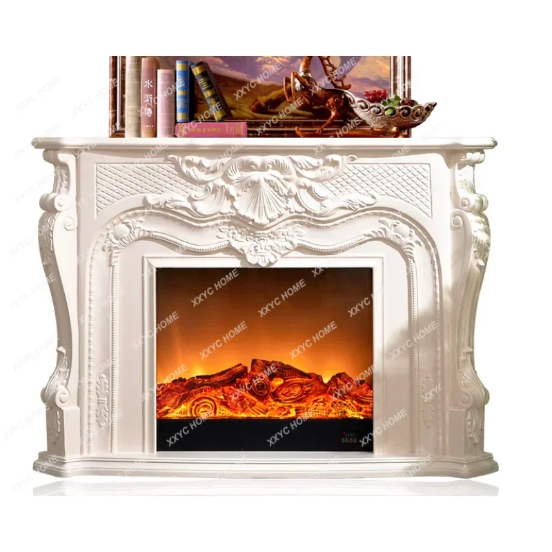 European Style Fireplace Decorative Cabinet Ivory White Electric Fireplace Frame Solid Wood American Style Villa Fireplace
European Style Fireplace Decorative Cabinet Ivory White Electric Fireplace Frame Solid Wood American Style Villa Fireplace