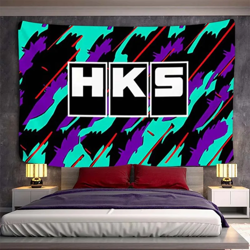 

HKS R32 GT-R Tapestry Aesthetic Room Decoration Tapries Panoramic Wall Paper Tapestries Decor Decors Home Bedroom Fabric Hanging