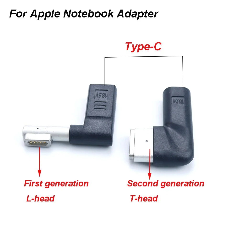 Type-C to Apple 1/2 Generation L/T Head PD Deception Fast Charge Adapter DC Power Adapter for Apple Notebook Laptop pulg
Type-C to Apple 1/2 Generation L/T Head PD Deception Fast Charge Adapter DC Power Adapter for Apple Notebook Laptop pulg