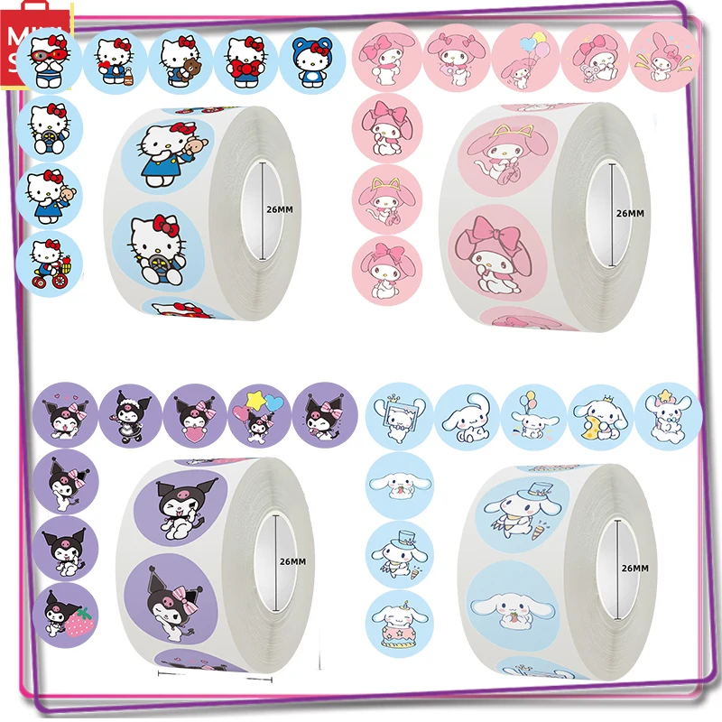 500Pcs/roll Miniso Sanrio Hello Kitty Y2K Kuromi Melody Cinnamoroll Luggage Graffiti Decals Kid Toy Decoration Sticker Gift
500Pcs/roll Miniso Sanrio Hello Kitty Y2K Kuromi Melody Cinnamoroll Luggage Graffiti Decals Kid Toy Decoration Sticker Gift