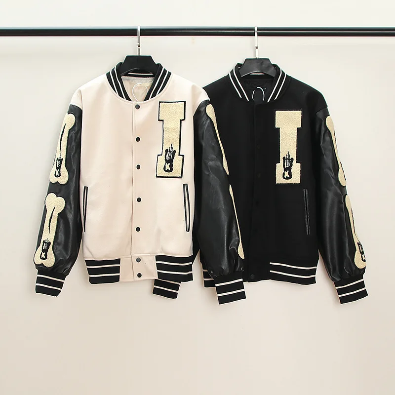 High Street Kapital Kountry Varsity Fashion Men Women Baseball Jacket Coat Skin Sleeve Stitching Embroidery Bone Top
High Street Kapital Kountry Varsity Fashion Men Women Baseball Jacket Coat Skin Sleeve Stitching Embroidery Bone Top