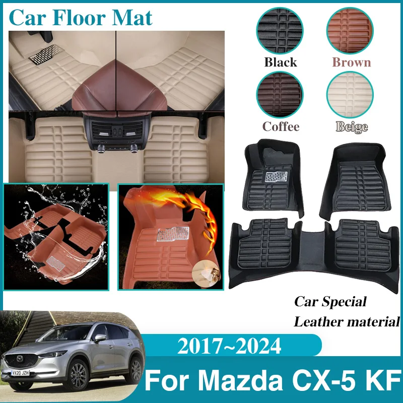 Автомобильные кожаные Коврики для Mazda CX-5 KF 2023, аксессуары 2017 ~ 2024 CX5 CX 5, водонепроницаемые прокладки LHD, запасные части для интерьера
Автомобильные кожаные Коврики для Mazda CX-5 KF 2023, аксессуары 2017 ~ 2024 CX5 CX 5, водонепроницаемые прокладки LHD, запасные части для интерьера