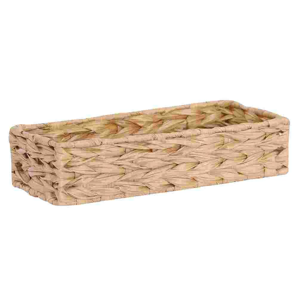 Woven Storage Basket Baskets Indoor Finishing Household Organizing Wicker Simple Desktop Decorative
Woven Storage Basket Baskets Indoor Finishing Household Organizing Wicker Simple Desktop Decorative