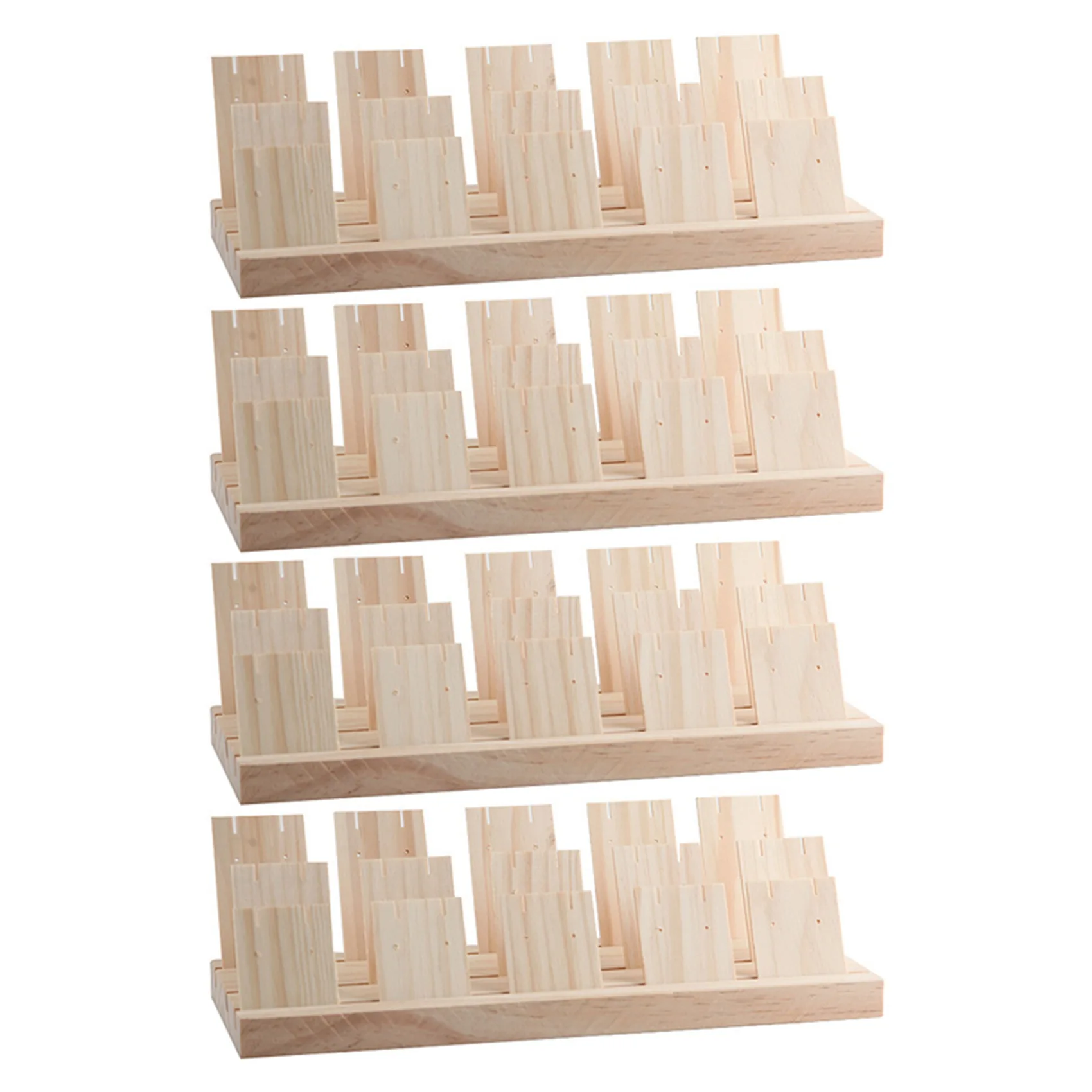 4X Fashion Wood Jewelry Display Necklace Charms Jewelry Display Tray Pendant Earrings Card 3 Slots
4X Fashion Wood Jewelry Display Necklace Charms Jewelry Display Tray Pendant Earrings Card 3 Slots