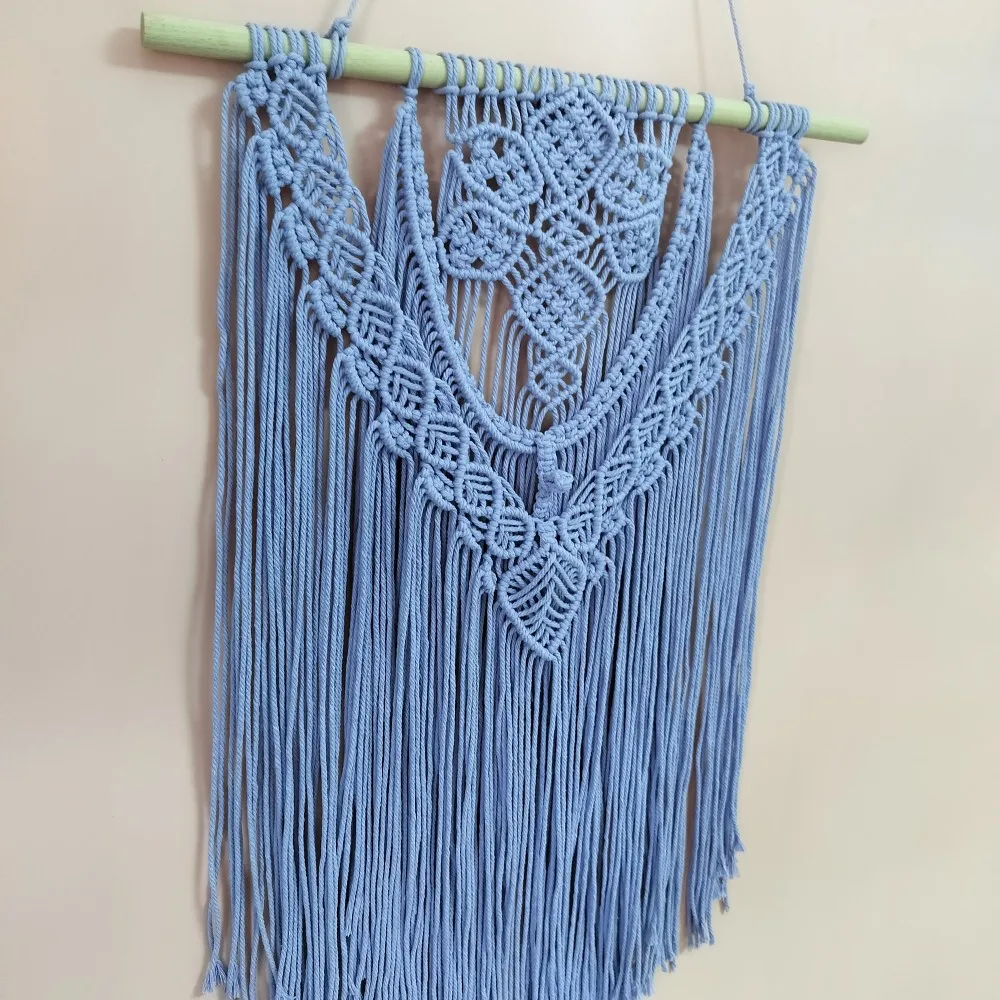 Floral Macrame Wall Tapestry - Handwoven Boho Nursery Decor 7 Sd2bbca3fa6fc4516af5ee50d6b973368V