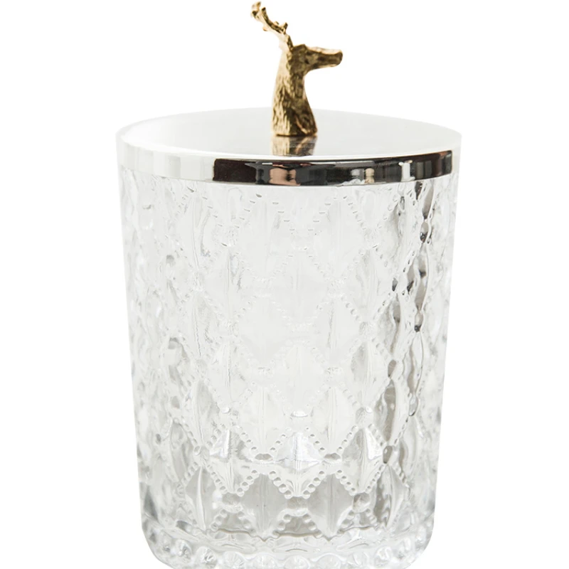 Living room ornaments and home accessories glass storage tank deer head bird toothpick cotton swab tank
Living room ornaments and home accessories glass storage tank deer head bird toothpick cotton swab tank