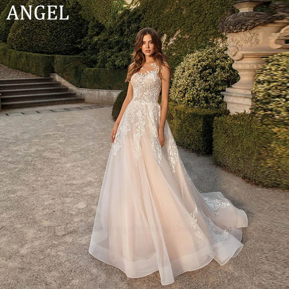 ANGEL Princess Sleeveless Wedding Dresses For Woman 2024 Bride Sleeveless O-Neck Bridal Gowns A-Line Applique vestido de noiva
ANGEL Princess Sleeveless Wedding Dresses For Woman 2024 Bride Sleeveless O-Neck Bridal Gowns A-Line Applique vestido de noiva