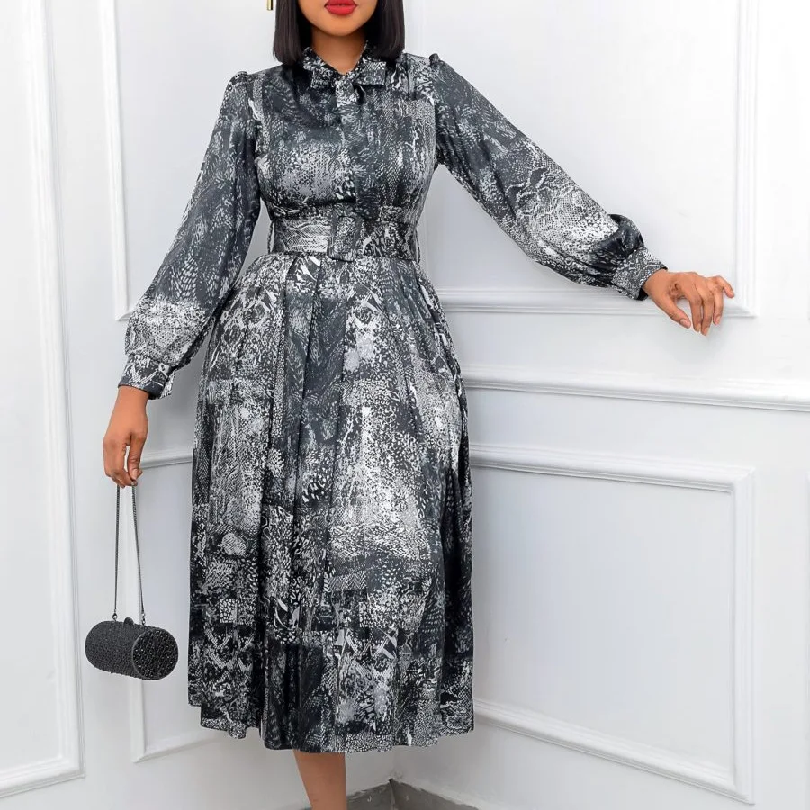 D238 Free Belt 2022 Spring New Long Sleeved High Waist Printed Large Size Banquet Dress
D238 Free Belt 2022 Spring New Long Sleeved High Waist Printed Large Size Banquet Dress