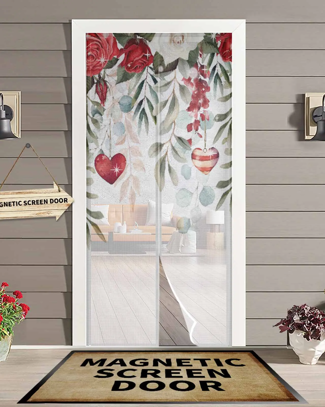 Valentine Roses Flower Hearts Magnetic Door Curtain Summer Living Room Bedroom Home Anti-mosquito Screen Door Curtain
Valentine Roses Flower Hearts Magnetic Door Curtain Summer Living Room Bedroom Home Anti-mosquito Screen Door Curtain