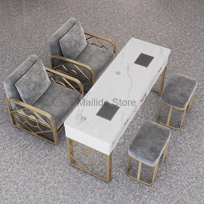 Nordic Wrought Iron Nail Tables For Commercial Furniture Nail Station Light Luxury Upscale Multifunction Marble Manicure Tables
Nordic Wrought Iron Nail Tables For Commercial Furniture Nail Station Light Luxury Upscale Multifunction Marble Manicure Tables