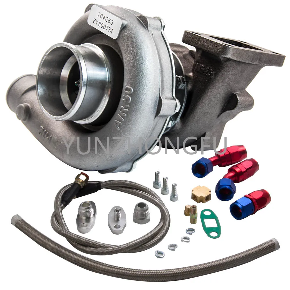 Universal Car Turbocharger kit maXpeedingrods T04E T3/T4 A/R.57 73 Trim 400+HP Stage III Turbo Charger+Oil Feed+Drain Line kit
Universal Car Turbocharger kit maXpeedingrods T04E T3/T4 A/R.57 73 Trim 400+HP Stage III Turbo Charger+Oil Feed+Drain Line kit