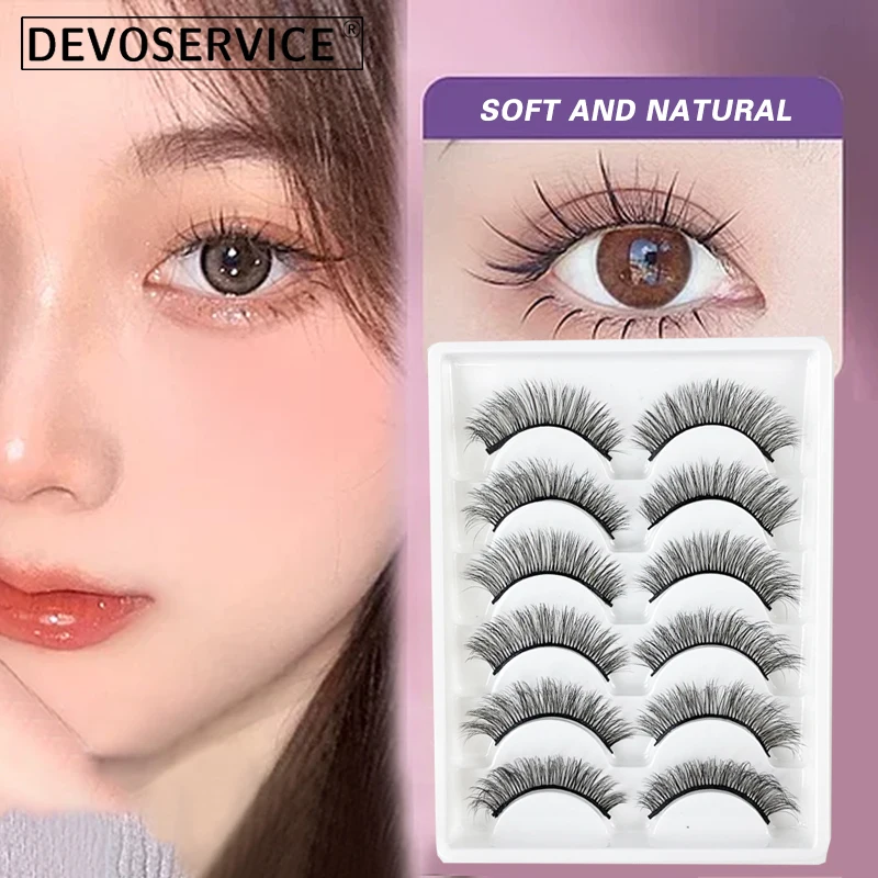 DEVOSERVICE 3/6 Pairs Nature Faux Mink Eyelashes Thick Fluffy Lashes Dramatic Eye Lash Makeup Reusable Faux Cils Maquiagem
DEVOSERVICE 3/6 Pairs Nature Faux Mink Eyelashes Thick Fluffy Lashes Dramatic Eye Lash Makeup Reusable Faux Cils Maquiagem