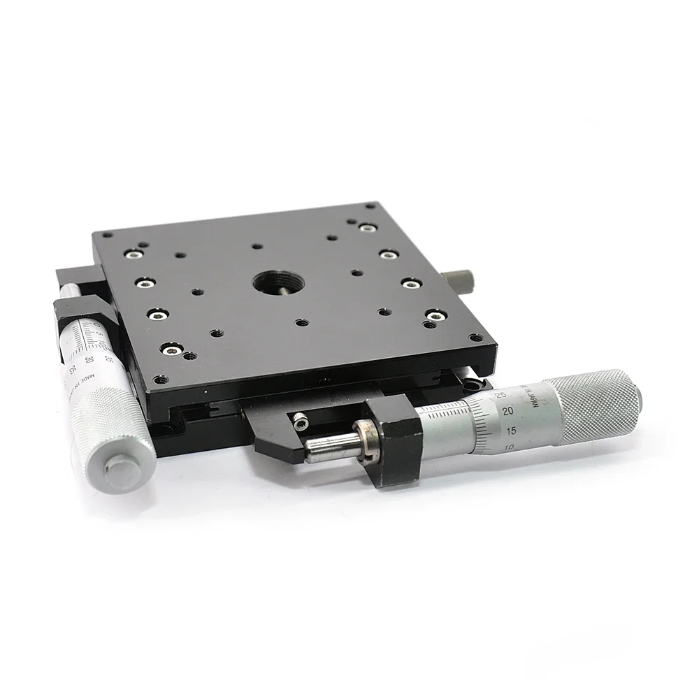 XYSPG100 Manual Precision Thin Displacement Platform Thickness 22 Table Size 100*100mm Aluminum Used
XYSPG100 Manual Precision Thin Displacement Platform Thickness 22 Table Size 100*100mm Aluminum Used