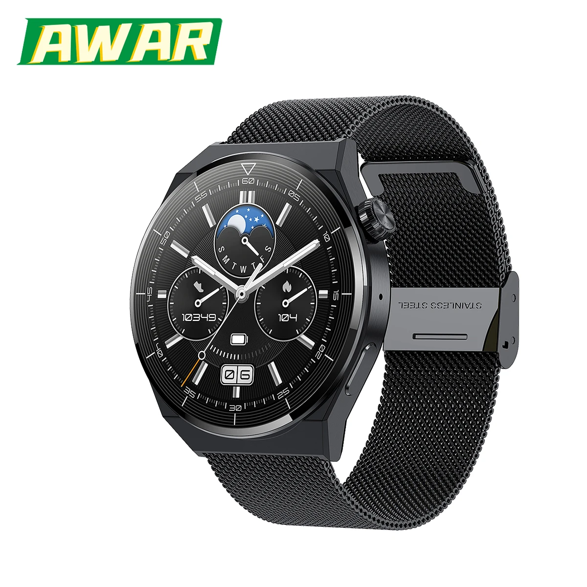 Умные часы 390*390 AMOLED с цветным экраном для мужчин и женщин, Bluetooth-вызов, Беспроводная зарядка, водонепроницаемые спортивные Смарт-часы AWAR
Умные часы 390*390 AMOLED с цветным экраном для мужчин и женщин, Bluetooth-вызов, Беспроводная зарядка, водонепроницаемые спортивные Смарт-часы AWAR