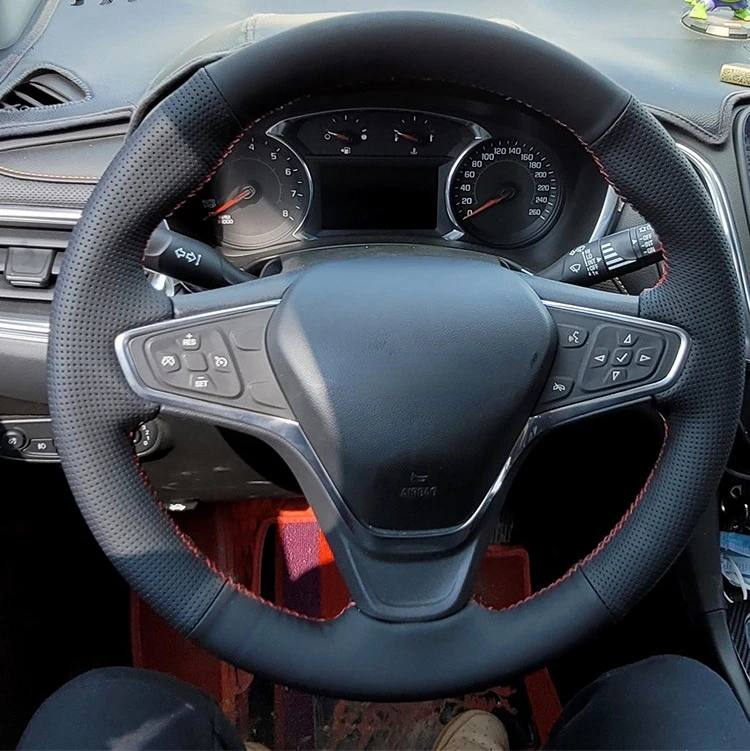 Подходит для Chevrolet MalibuXL 2017-2022, кожаный чехол рулевого колеса ручной работы
Подходит для Chevrolet MalibuXL 2017-2022, кожаный чехол рулевого колеса ручной работы