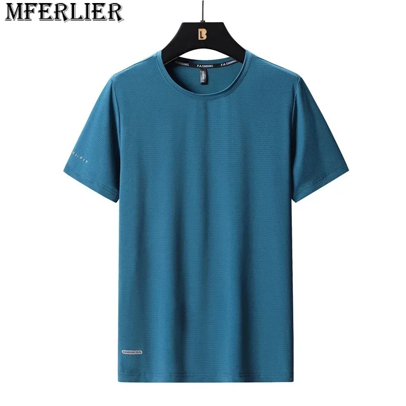 Футболка мужская быстросохнущая из вискозы, Тонкая Повседневная рубашка свободного покроя с короткими рукавами, воздухопроницаемая майка, большие размеры, лето
Футболка мужская быстросохнущая из вискозы, Тонкая Повседневная рубашка свободного покроя с короткими рукавами, воздухопроницаемая майка, большие размеры, лето