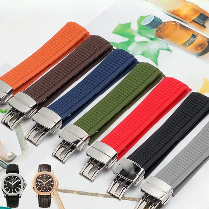 Comfortable Soft Rubber Watch Strap Aquanaut for Patek Philippe High Quality Silicone 5164a5167a 21mm Folding Buckle Watchbands
Comfortable Soft Rubber Watch Strap Aquanaut for Patek Philippe High Quality Silicone 5164a5167a 21mm Folding Buckle Watchbands