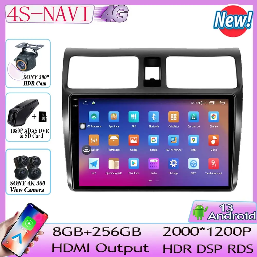 7862 ЦП Android 13 для Suzuki Swift 2003 - 2010 Автомобильная фотография экран мультимедийный плеер навигация GPS 2din DVD Радио приборная WIFI BT HDR
7862 ЦП Android 13 для Suzuki Swift 2003 - 2010 Автомобильная фотография экран мультимедийный плеер навигация GPS 2din DVD Радио приборная WIFI BT HDR