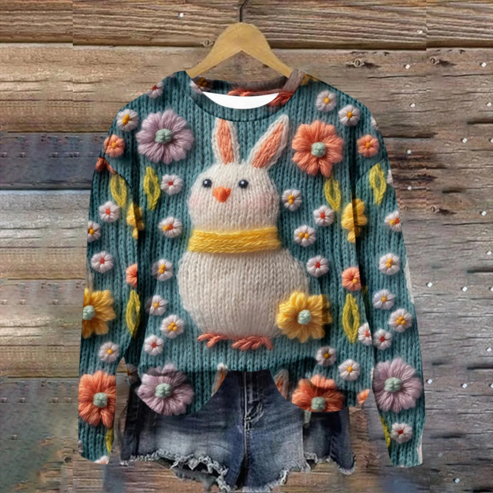 Fashion Sweatshirt For Women Cute Rabbit Floral 3d Print Easter Hoodies Funny Thanksgiving Girl Trendy O-Neck Versatile Top Muje
Fashion Sweatshirt For Women Cute Rabbit Floral 3d Print Easter Hoodies Funny Thanksgiving Girl Trendy O-Neck Versatile Top Muje