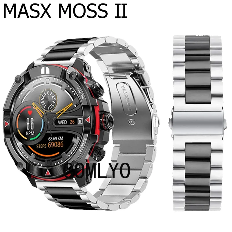 For MASX MOSS Ⅱ Strap Smart Watch Metal Stainless Steel Adjustable Band Bracelet Luxurious Belt For Women men
For MASX MOSS Ⅱ Strap Smart Watch Metal Stainless Steel Adjustable Band Bracelet Luxurious Belt For Women men