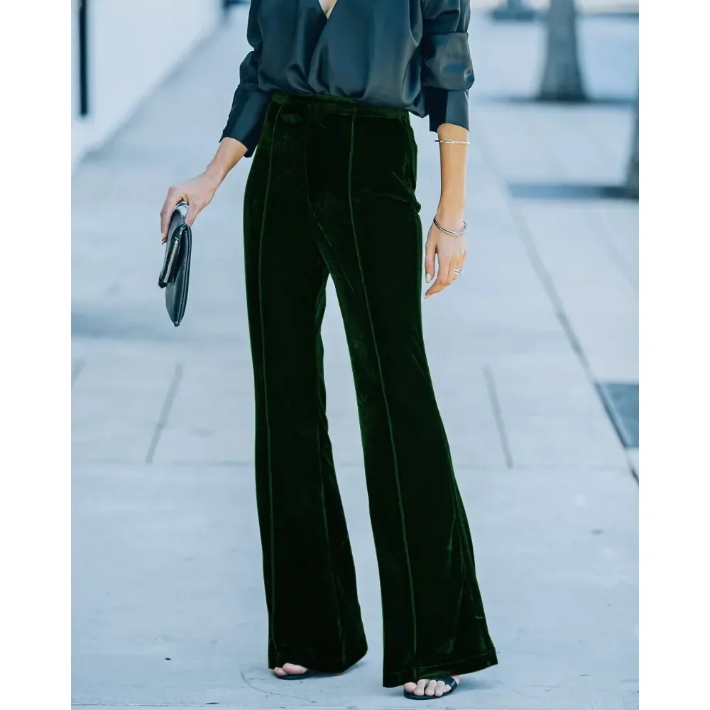 2024 Spring Autumn Chic Golden Velvet Wide-leg Pants Women Loose High-waisted Straight Trousers Tube Casual Drag Plus Size Wear
2024 Spring Autumn Chic Golden Velvet Wide-leg Pants Women Loose High-waisted Straight Trousers Tube Casual Drag Plus Size Wear