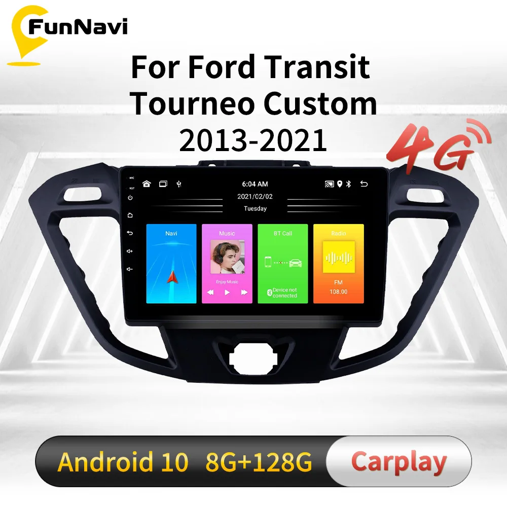 Carplay стерео для Ford Transit Tourneo Custom 2013-2021 автомобильное радио 2 Din Android мультимедийный плеер экран головное устройство навигация
Carplay стерео для Ford Transit Tourneo Custom 2013-2021 автомобильное радио 2 Din Android мультимедийный плеер экран головное устройство навигация