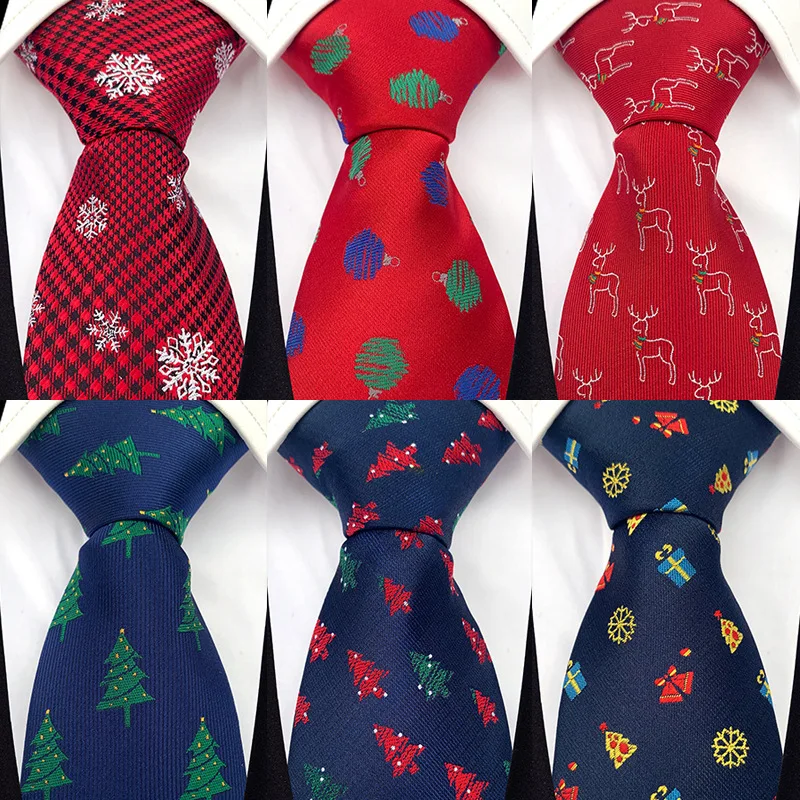 Christmas Themed Neckties New High-density Wedding Groom Ties Festive Holiday Tie Tree Santa Claus Candy
Christmas Themed Neckties New High-density Wedding Groom Ties Festive Holiday Tie Tree Santa Claus Candy