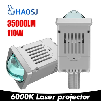 HAOSJ P9 LED 듀얼 광학 렌즈, 비파괴 설치, H4 H7 LED 자동차 레이저 헤드라이트, 9005 프로젝터 헤드라이트