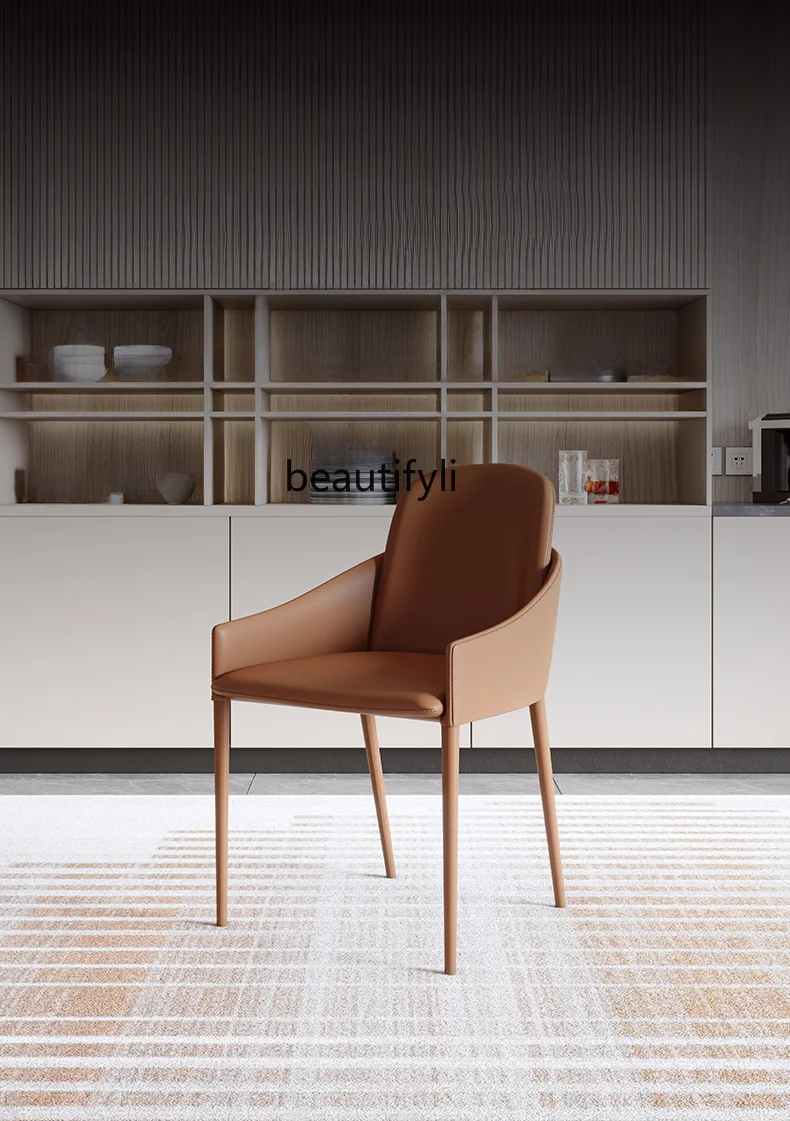 Italian Minimalist Dining-Table Chair Nordic Study Desk Chair Leisure Home Dining Chair
Italian Minimalist Dining-Table Chair Nordic Study Desk Chair Leisure Home Dining Chair