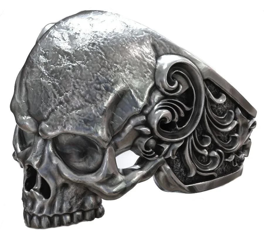 Skull Flower Pattern Baroque Motorbike For Men Vintage Ring 925 Solid Sterling Silver Ring
Skull Flower Pattern Baroque Motorbike For Men Vintage Ring 925 Solid Sterling Silver Ring