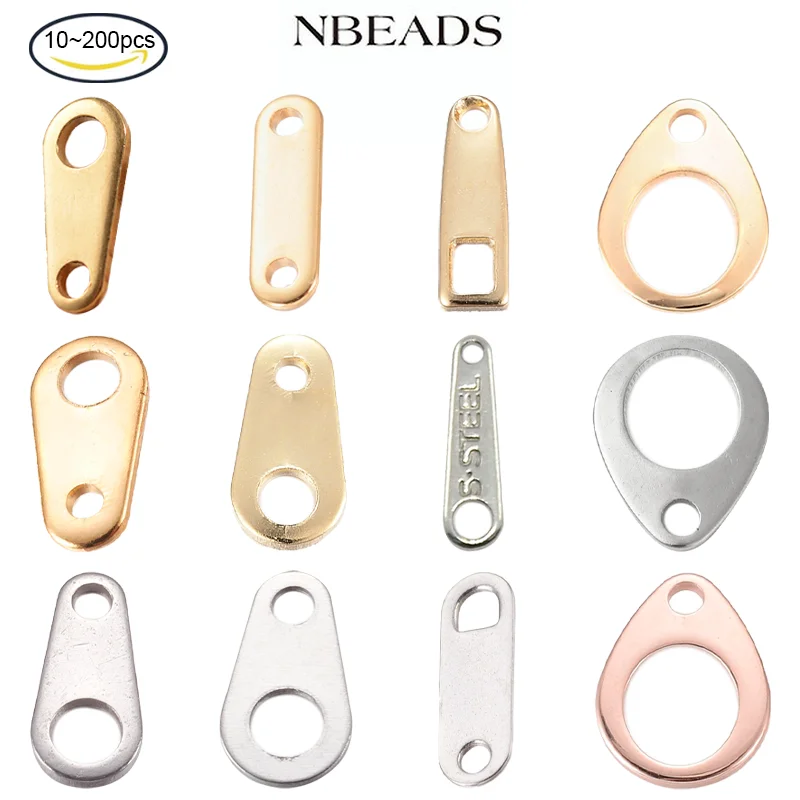 NBEADS 10-50PCS 304 Stainless Steel Chain Tabs Chain Extender Connectors Teardrop for Jewelry Earrings Making 8x4x0.7mm Golden
NBEADS 10-50PCS 304 Stainless Steel Chain Tabs Chain Extender Connectors Teardrop for Jewelry Earrings Making 8x4x0.7mm Golden