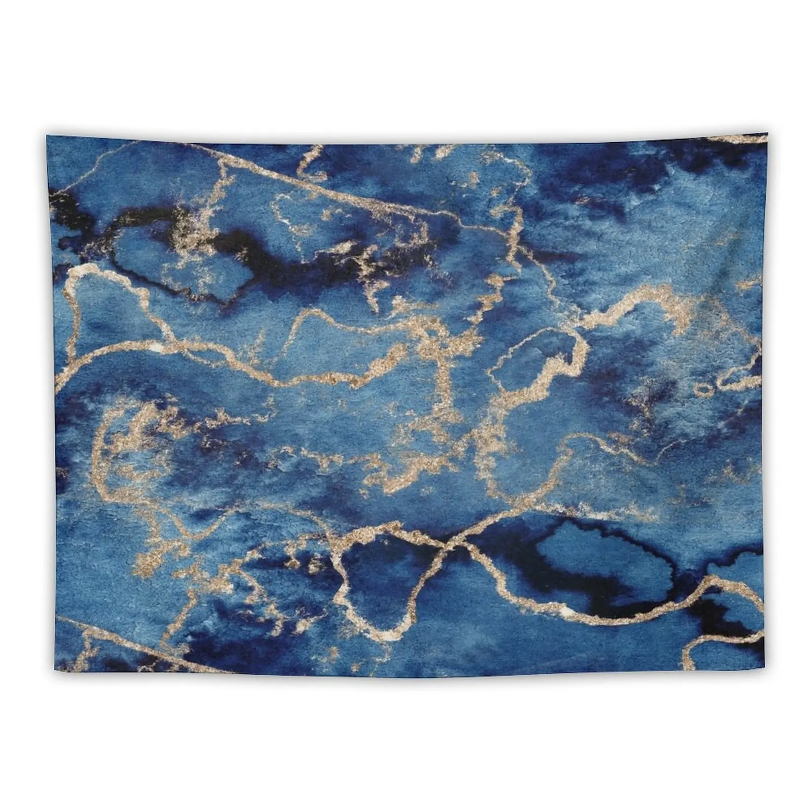 

Navy and gold marble Tapestry Tapete For The Wall Room Decorating Aesthetic Luxury Living Room Decoration