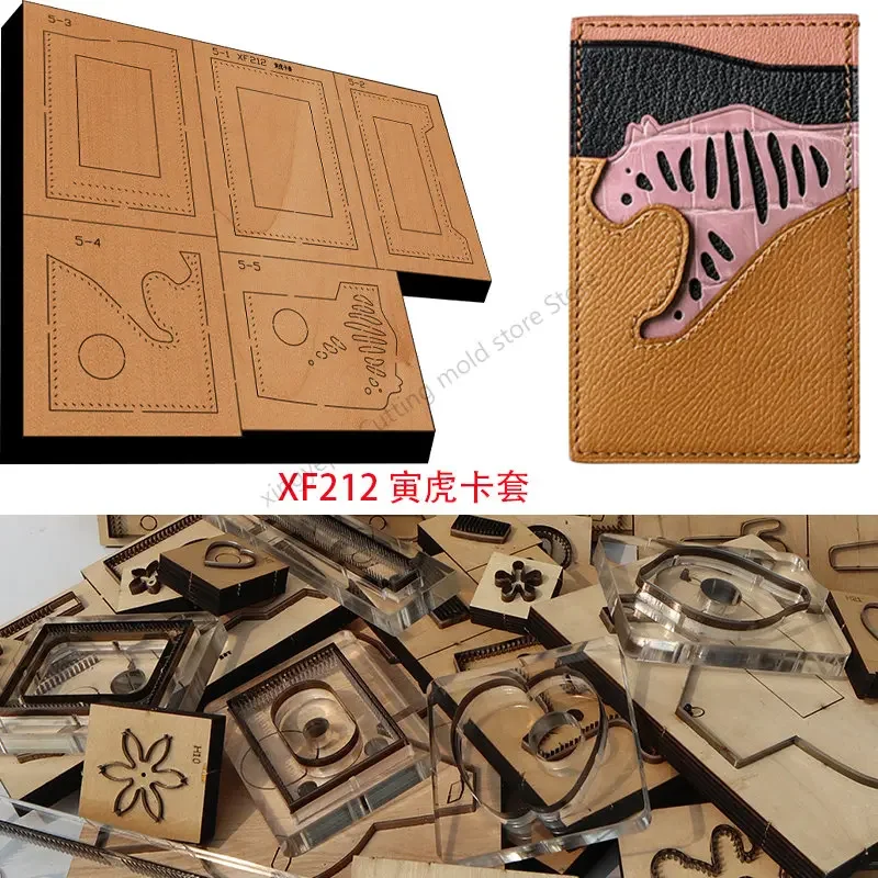 

Новый японский стальной нож с деревянным тигровым карманом, сумка для кожаных изделий, ручной инструмент, нож для резки, форма XF212, инструменты для работы с кожей