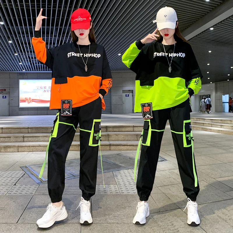 Hip Hop Costumes Women Girls Street Dance Outfit suits New Korean Adult Top Pants Jazz Suit Dancers Hiphop Street Dance Clothes
Hip Hop Costumes Women Girls Street Dance Outfit suits New Korean Adult Top Pants Jazz Suit Dancers Hiphop Street Dance Clothes